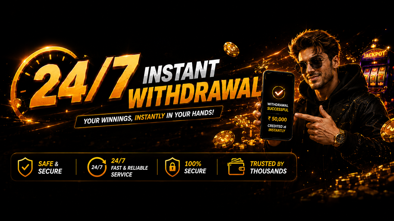 24/7 Instant Withdrawal